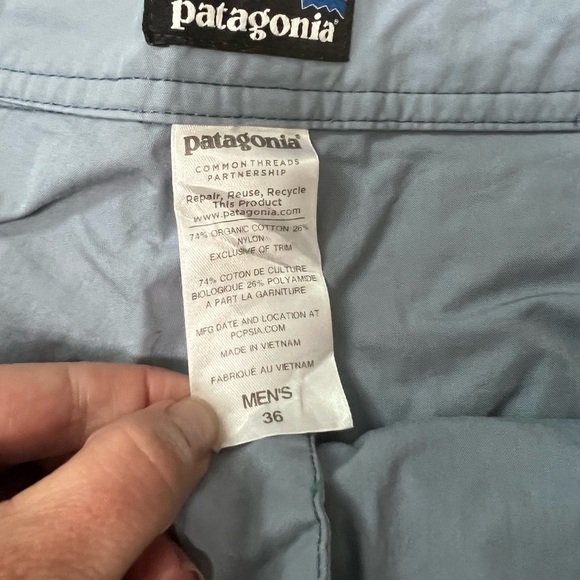 Patagonia Men's Plume Gray Drawstring Shorts - Picture 7 of 12